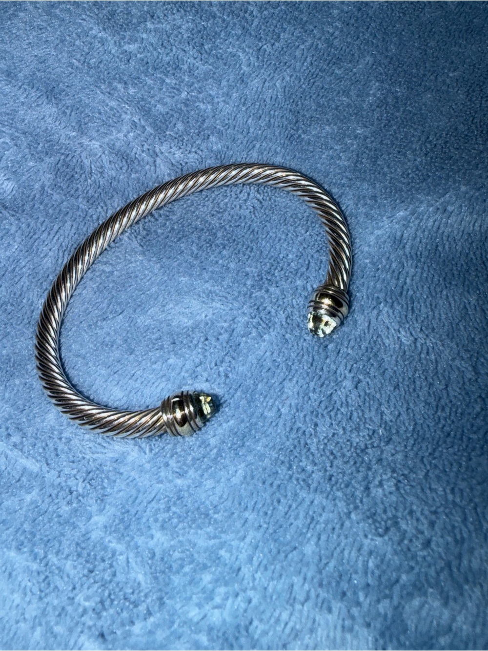 David Yurman 5mm cable bracelet size M - Picture 2 of 6